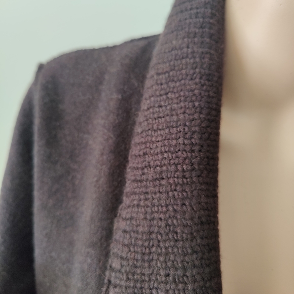 Eileen Fisher Brown Merino Wool Blazer - Picture 5 of 8